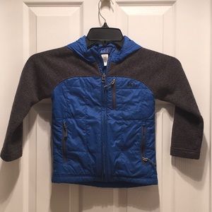 REI boys hooded jacket. Size 4/5.